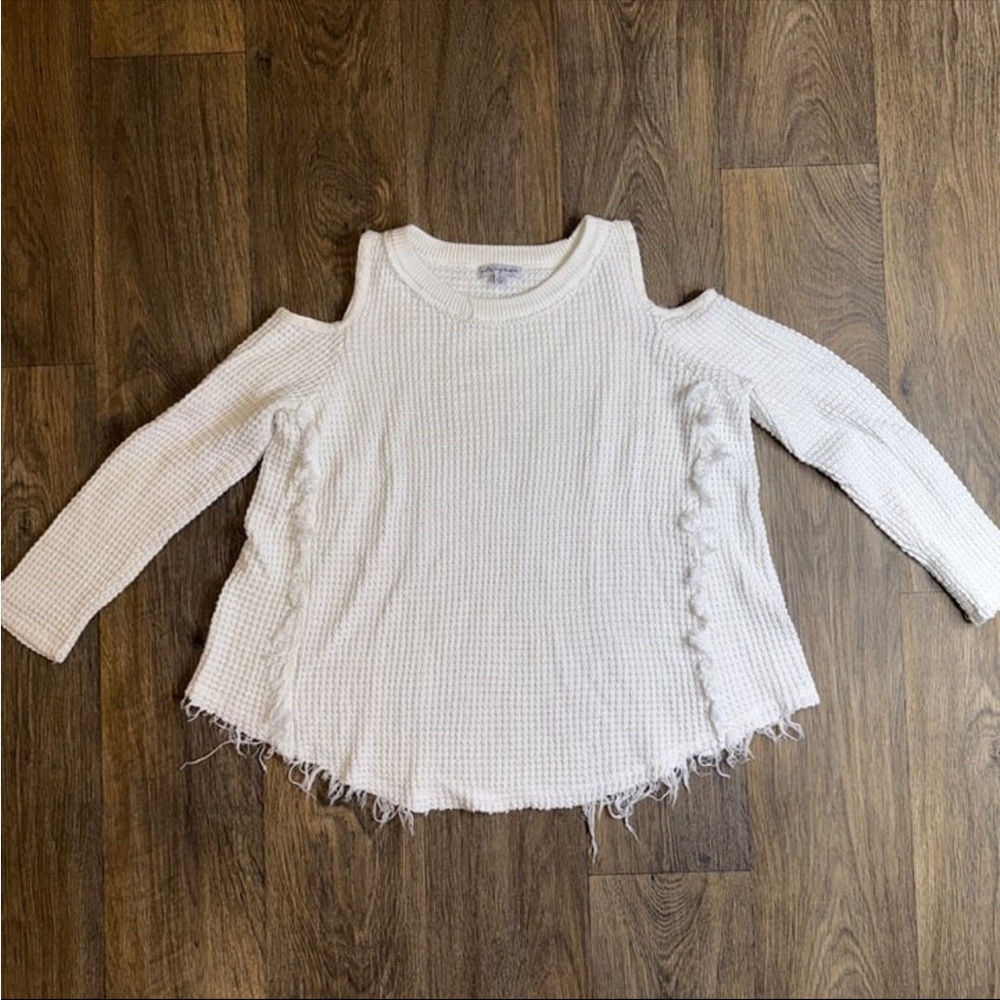 Stargaze - White Cutout Knit Sweater
